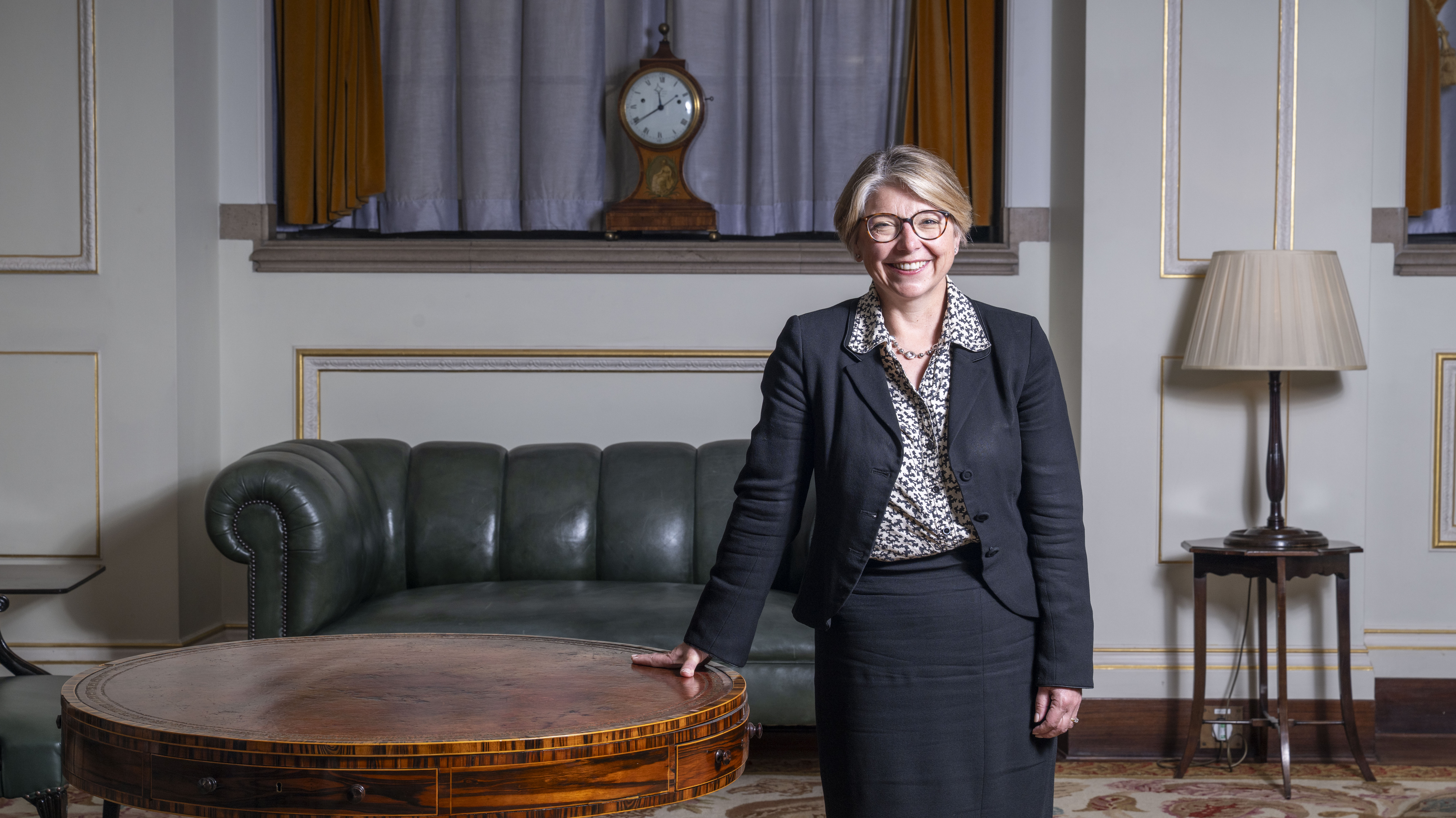 Portrait of Sarah Breeden, Deputy Governor of the Bank of England for Financial Stability.